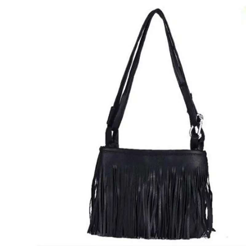 Women Bags Ladies Messenger Pu Leather Tassel Tote Satchel Lovely Girl Crossbody Shoulder Hbags 1