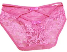 Women Bamboo Fiber+Transparent Lace Sexy Black Butterfly Underpants Lingerie Underwear Lady 6