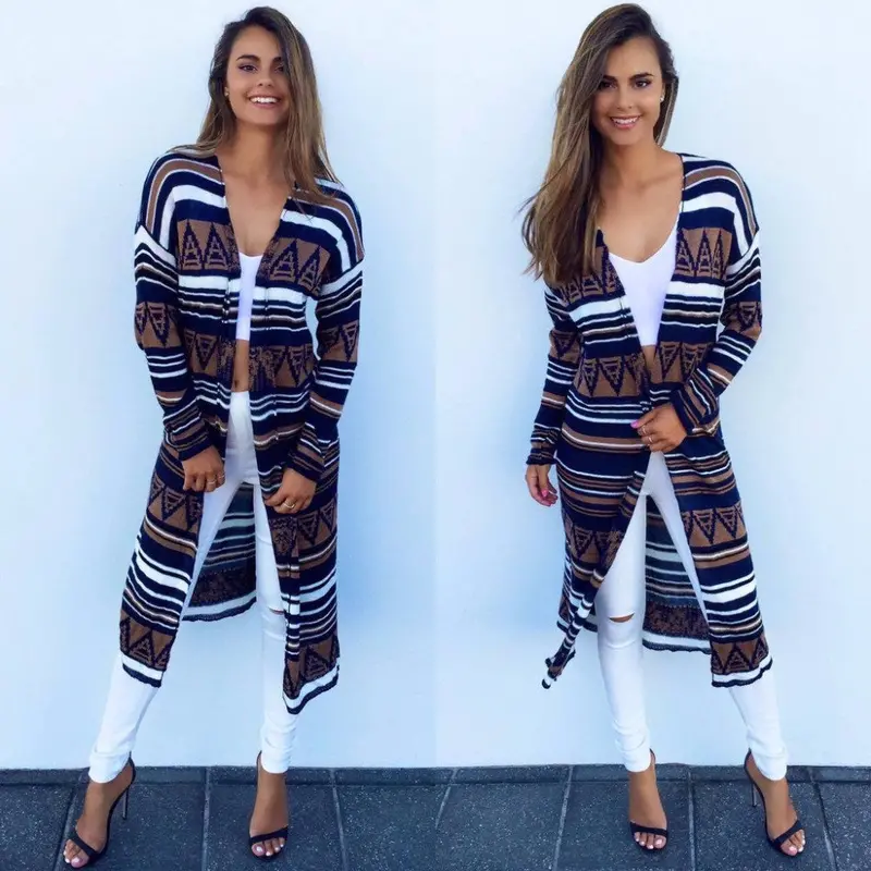 Women Basic Coats Thin Coat Women Printing Casual Jackets Cardigan Casaco Jaqueta Feminina Mujer M0498 3