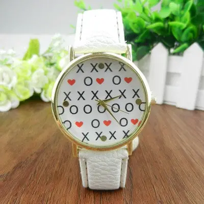 Women Belt Watch Little Love Letterprint Watch Women Girls Dress Clocks Leather Watches Gifts 1