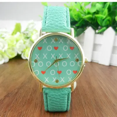 Women Belt Watch Little Love Letterprint Watch Women Girls Dress Clocks Leather Watches Gifts 2