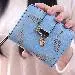Women Bifold Wallet Leaf Pattern Pu Leather Clutch Card Holder Purse Handbag Bolsa Feminina 2