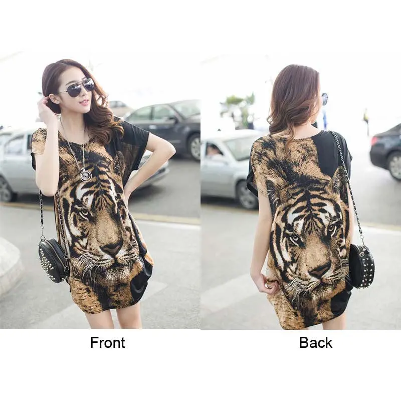 Women Big Yards Long Section Bat Sleeve Shirt Blouse 2