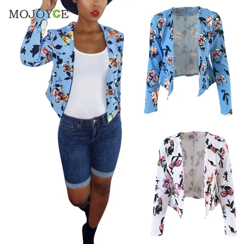 Women Blazers And Jackets Mini Printing Short Coat Suits Tops Slim Fit Blazer Feminino Jacket Women Jaqueta Feminina 5