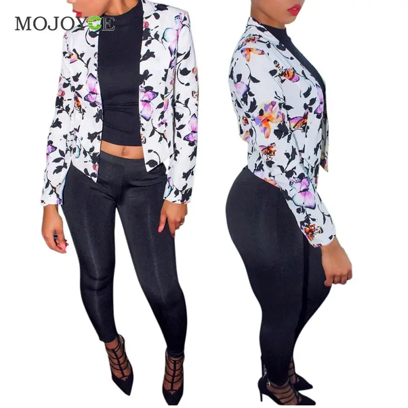 Women Blazers And Jackets Mini Printing Short Coat Suits Tops Slim Fit Blazer Feminino Jacket Women Jaqueta Feminina 6