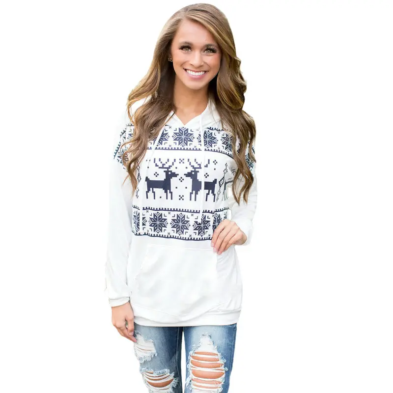 Women Blouse Clothing Dressed Shirts Christmas Printing Vetement S Dames Bloezen 1