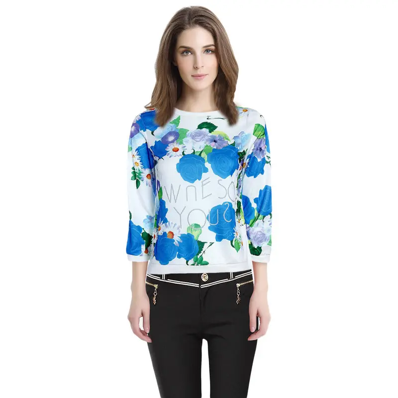 Women Blouse Floral Casual Dressed Shirts Vetement S Dames Bloezen 4