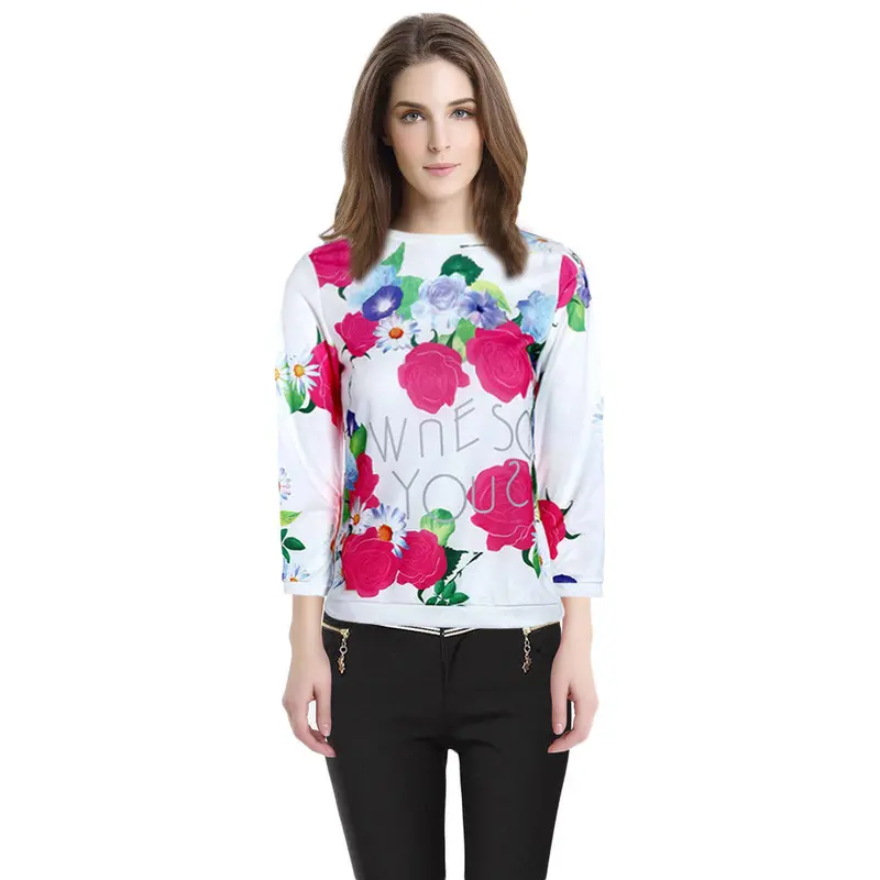 Women Blouse Floral Casual Dressed Shirts Vetement S Dames Bloezen 5