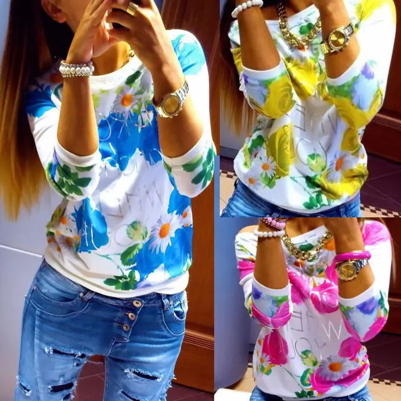Women Blouse Floral Casual Dressed Shirts Vetement S Dames Bloezen 7