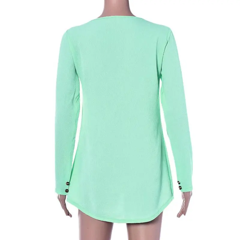Women Blouses Long Sleeve Chiffon Lapel Collar Shirts Blusas Feminina Ladies Tops Casual Long Shirt Cy Color 8