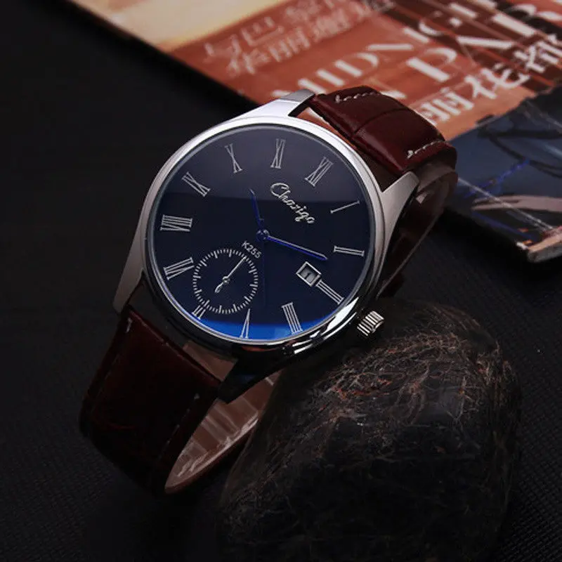 Women Blue Ray Glass Quartz Analog Wrist Watch Watches Montre Femme Relojes Mujer Marca De Lujo 1