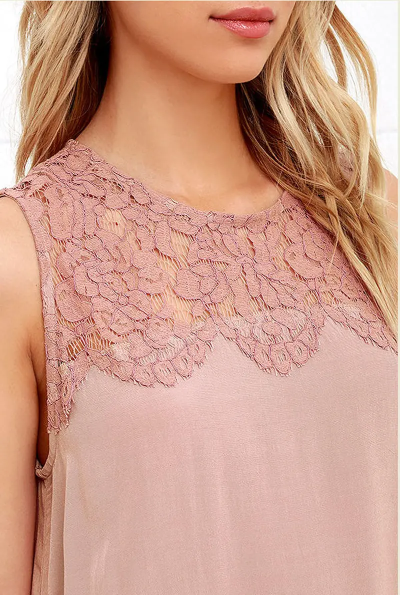 Women Blusa Chiffon Lace Sleeveless Blouse Casual Tank Tops Sexy Style Tees For Women Plus Size Xxxl 7