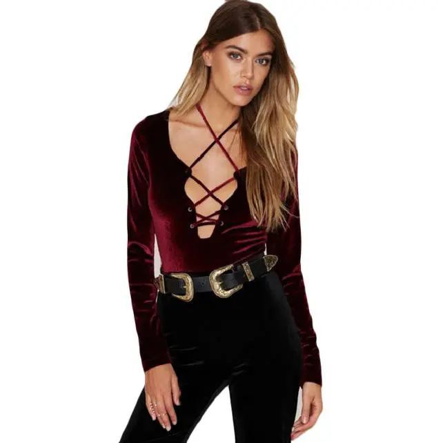 Women Body Long Sleeve Romper Playsuit Sexy Jumpsuit Top Clothes Overalls Dropshipping Feida 1