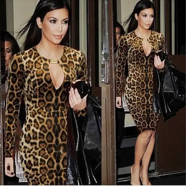 Women Bodycon Dress Leopard Sexy Dress Sheath Roupas Femininas Plus Size Club Bandage Dress Clothes China 1