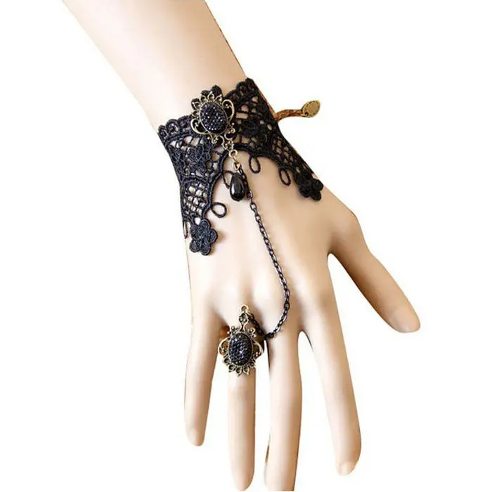 Women Bracelet Hollow Leaves Finger Bangle Slave Chain Gold Bracelets Gift For Girl Jewelry 1