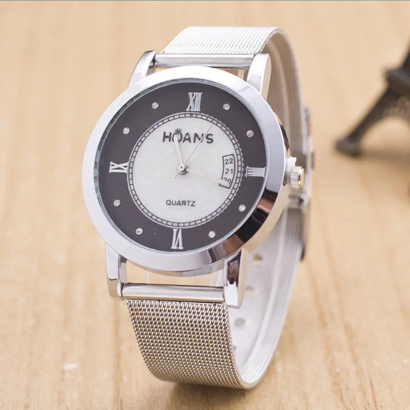 Women Bracelet Watch Watch Silver Stainless Steel Band Analog Quartz Ladies Wrist Watch Free Shiping Feida 1
