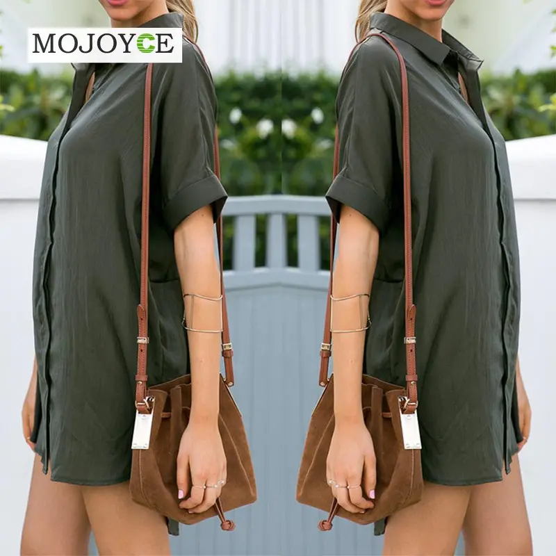 Women Brief Loose Vestidos Short Sleeve Dress Office Side Split Satin Dress Shirt Vestido De Festa Women Dress 1