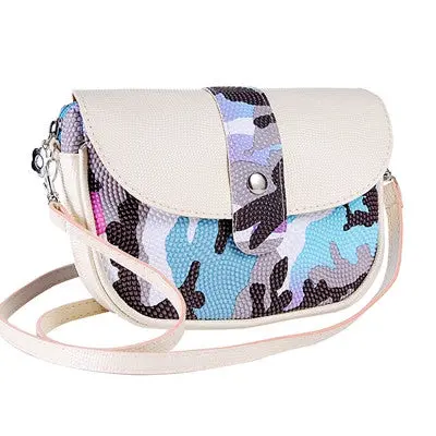 Women Camouflage Color Edge Bags Crossbody Bag Messenger Handbag Ladies Hobo Shoulder Bag Bolsos 5