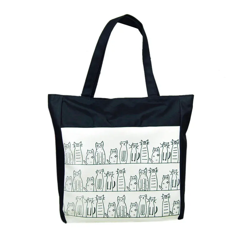 Women Canvas Bag Casual Shopping Shoulder Hbag Office Lunch Beach Tote Creative Bolso Feminina 2