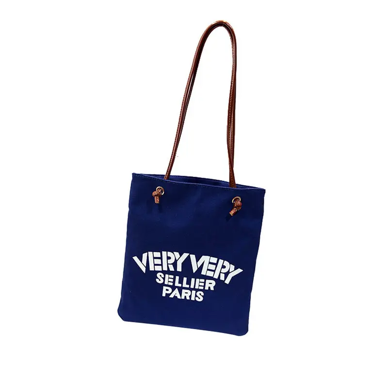 Women Canvas Shoulder Bag Messenger Printing Shopping Bag 2