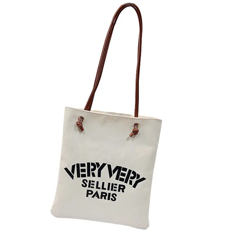 Women Canvas Shoulder Bag Messenger Printing Shopping Bag 3