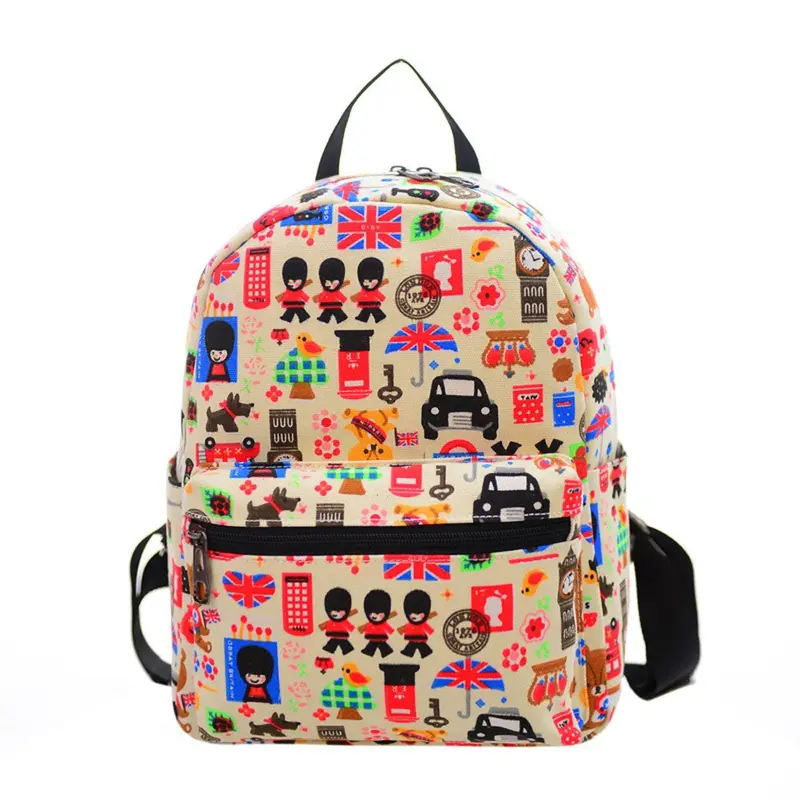Women Canvas Shoulder Bag Printing Backpack School Backpack Rucksack Mochila Feminina 1