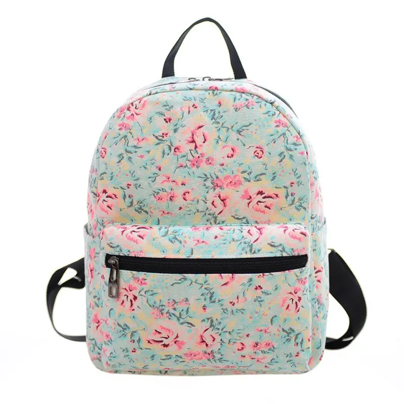 Women Canvas Shoulder Bag Printing Backpacks For Teenage Girls Bag School Backpack Rucksack 1