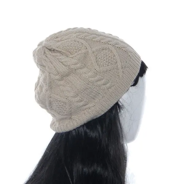 Women Caps Knitting Beanies Hat Solid Color Warm Soft Skullies Beanie Cap Hats Touca Gorro Knitted Caps 1