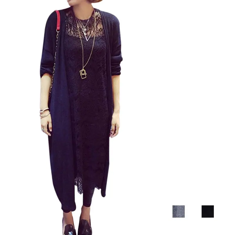 Women Casual Blouse Crochet Knitted Blouse Long Sleeve Tops Sexy Long Shirts Casual Outwear 1