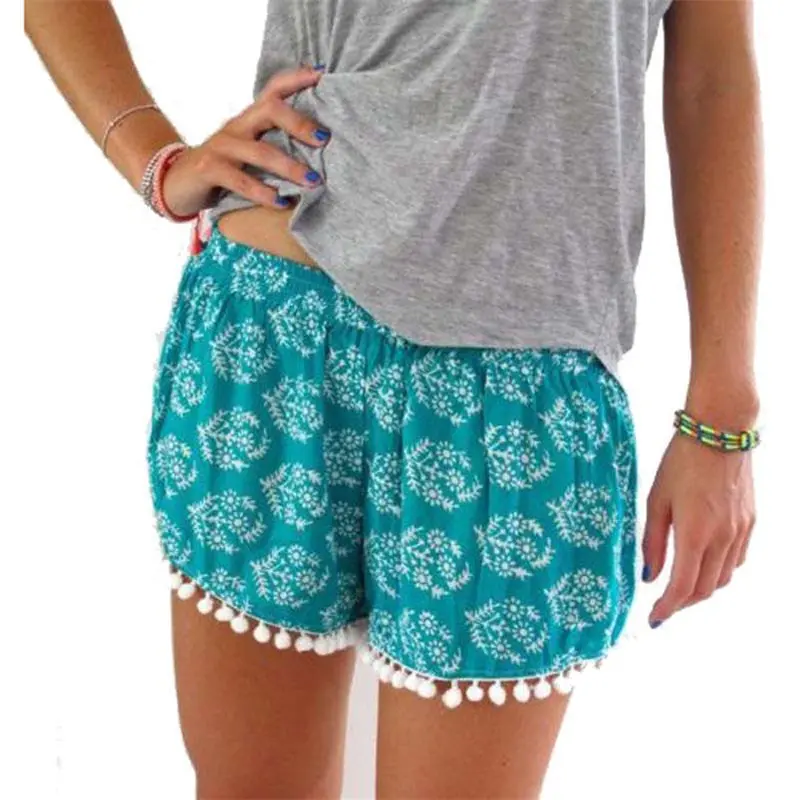 Women Casual High Waist Tassel Shorts For 1