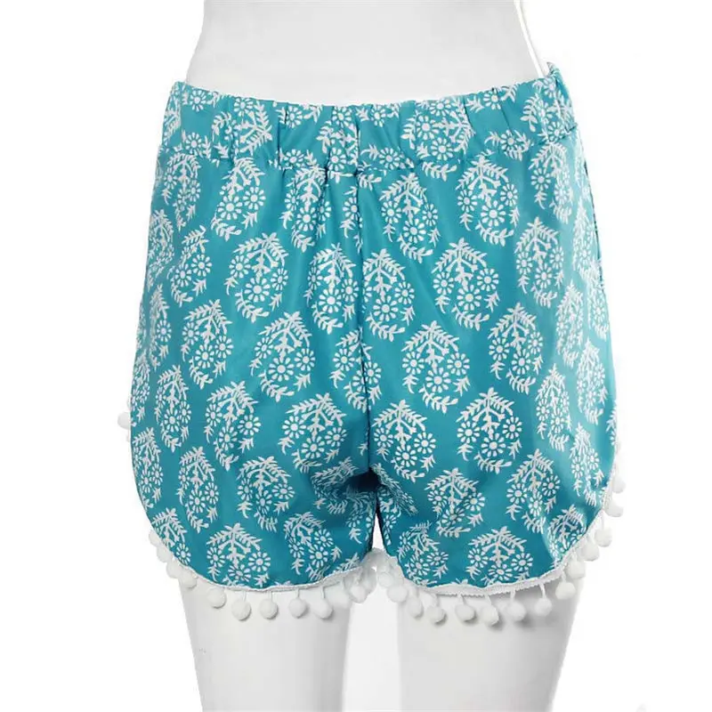 Women Casual High Waist Tassel Shorts For 3