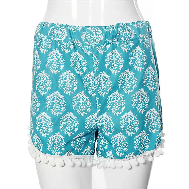 Women Casual High Waist Tassel Shorts For 4