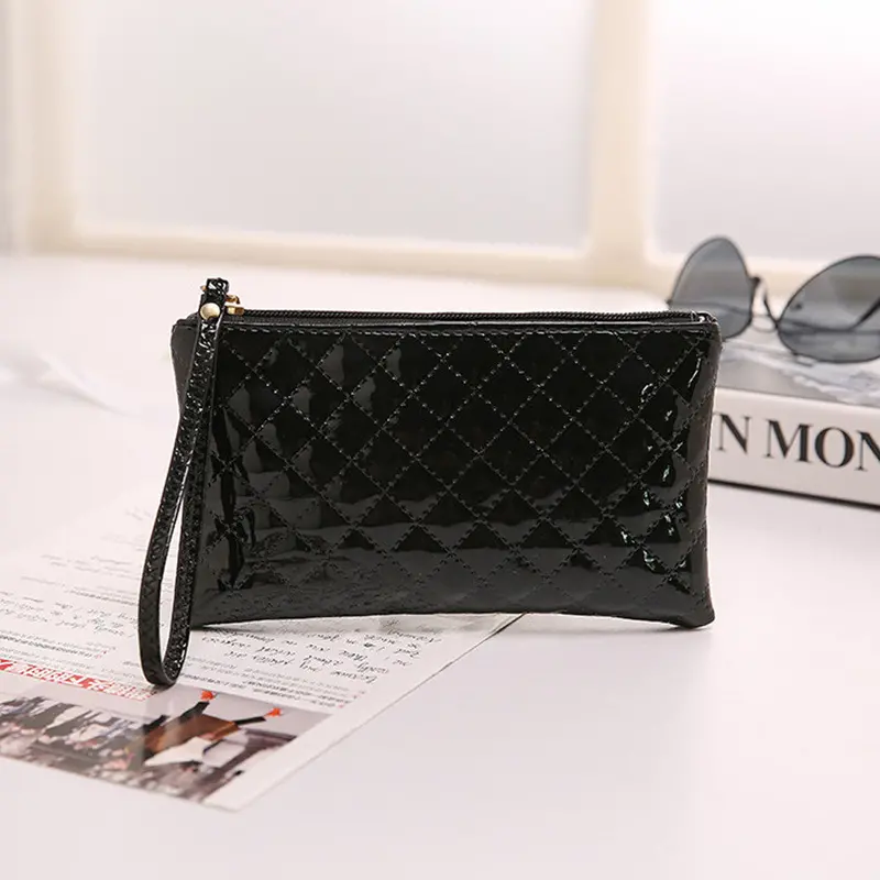 Women Casual Luxury Leather Receipt Holder Organizer Wallet Purs Holder Organizer Wallet Purse Clutch Wallet 2