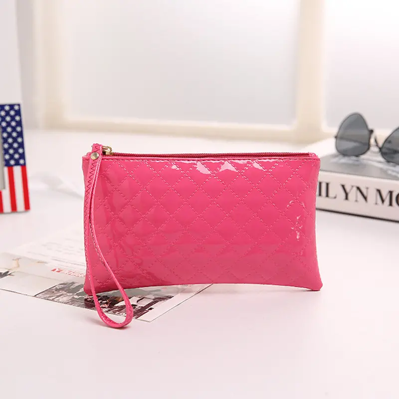 Women Casual Luxury Leather Receipt Holder Organizer Wallet Purs Holder Organizer Wallet Purse Clutch Wallet 4