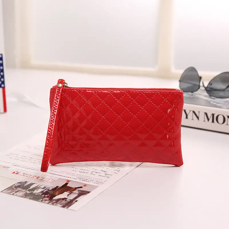 Women Casual Luxury Leather Receipt Holder Organizer Wallet Purs Holder Organizer Wallet Purse Clutch Wallet 5