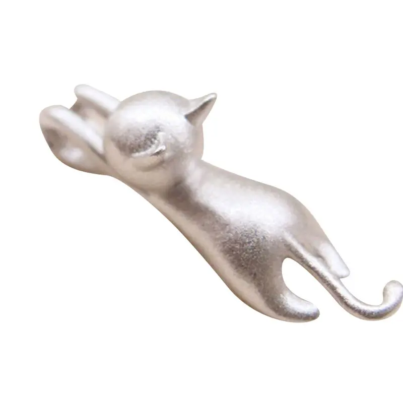 Women Chain Gift Silver Sweet Cute Cat Necklaces Jewelry Jewelry Necklaces & Pendants Feida 2