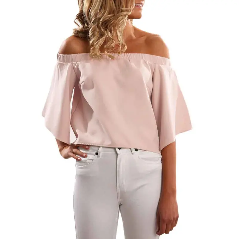 Women Chiffon Blouse Traditional Chinese Clothing Sweet Strapless Irregular Tops Hollow Out Blouse Shirt Camisa Plus Size 10