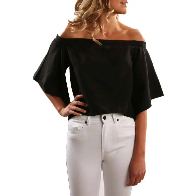 Women Chiffon Blouse Traditional Chinese Clothing Sweet Strapless Irregular Tops Hollow Out Blouse Shirt Camisa Plus Size 7