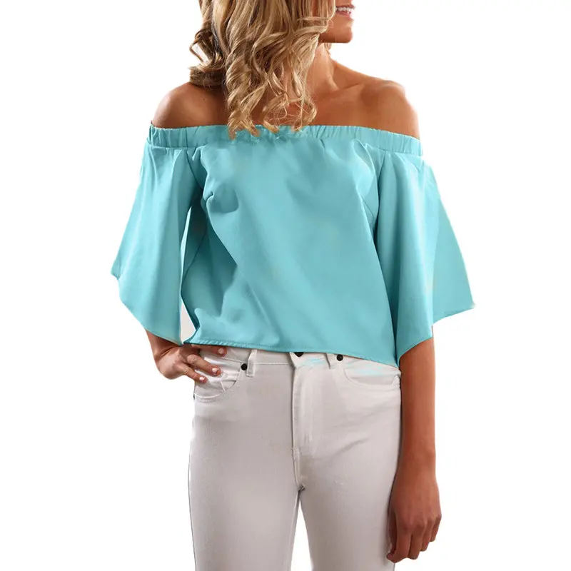Women Chiffon Blouse Traditional Chinese Clothing Sweet Strapless Irregular Tops Hollow Out Blouse Shirt Camisa Plus Size 8