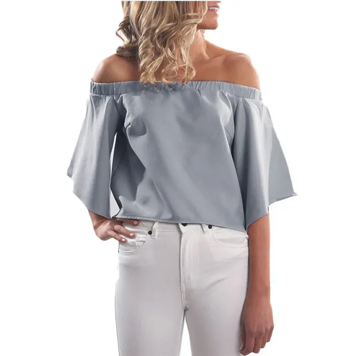 Women Chiffon Blouse Traditional Chinese Clothing Sweet Strapless Irregular Tops Hollow Out Blouse Shirt Camisa Plus Size 9