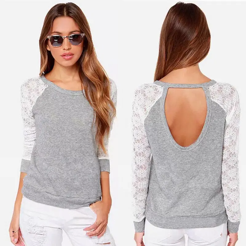 Women Clothes Blouse Women's Shirt Long Sleeve Blouse Tops Lady Embroidery Lace Crochet Shirts Plus Size Sxxl 3