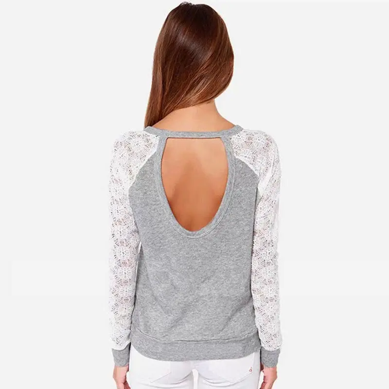 Women Clothes Blouse Women's Shirt Long Sleeve Blouse Tops Lady Embroidery Lace Crochet Shirts Plus Size Sxxl 5