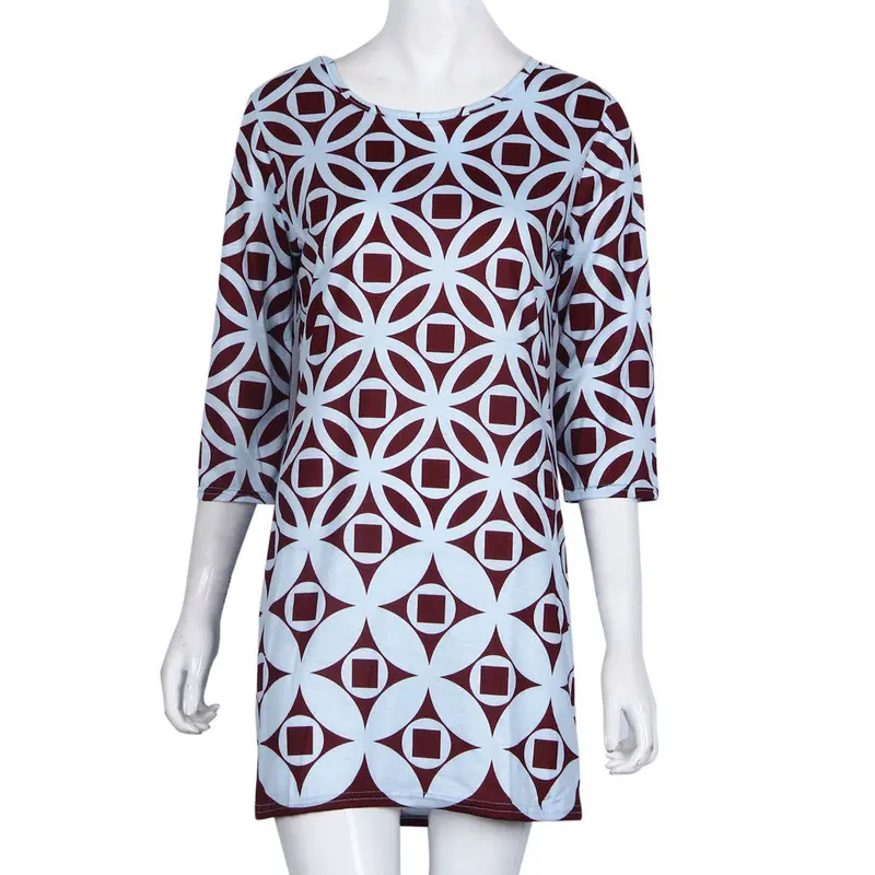 Women Clothing Fasion Elegant Vintage Coin Dress Vestidos Plus Size Feida 2