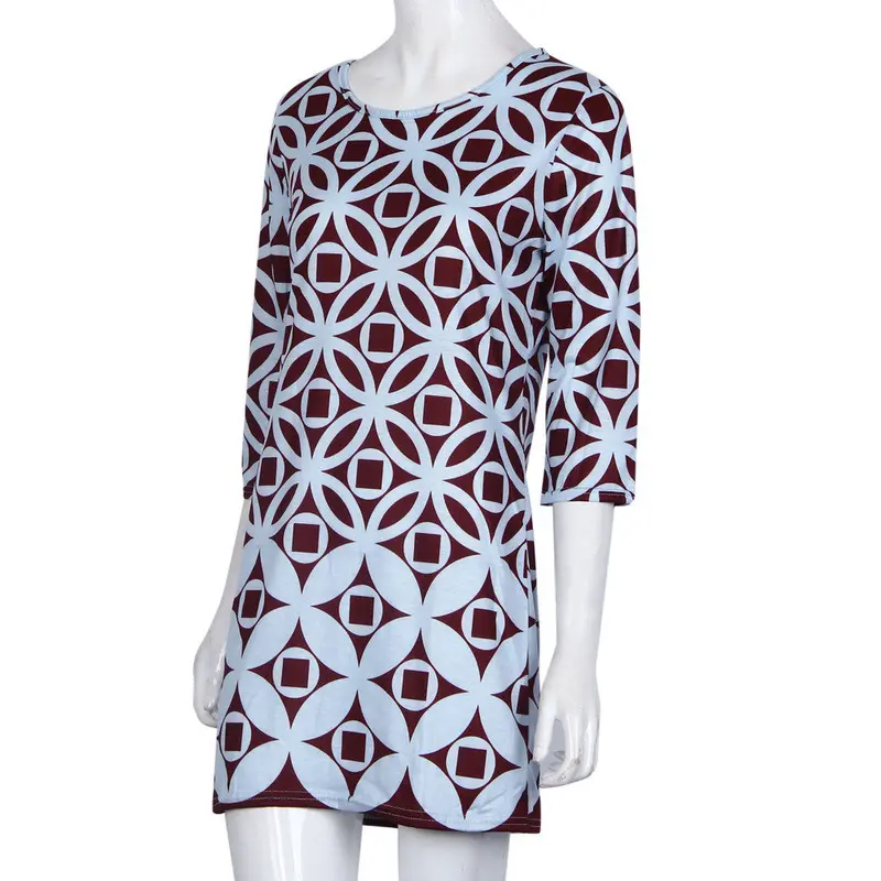 Women Clothing Fasion Elegant Vintage Coin Dress Vestidos Plus Size Feida 3
