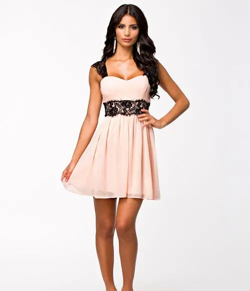 Women Clothing Lace Chiffon Dress Cute & Sexy Dress Plus Size Sxl Dress Women Gift For You 3
