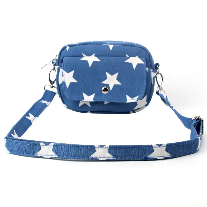 Women Clutches New Women Fashion Canvas Bags Mini Small Messenger Shoulder Bag Ladies Star Printed Casual Crossbody Handbag 4