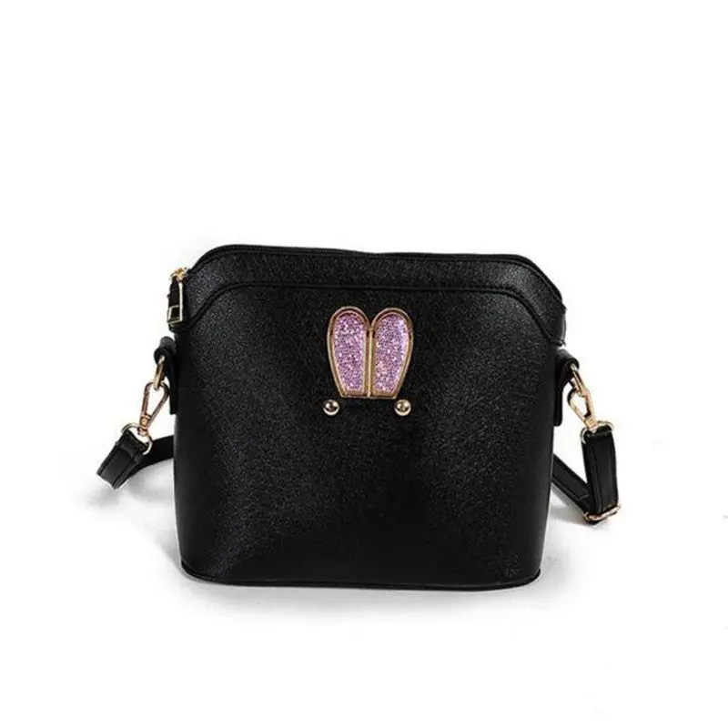 Women Crossbody Bags Girl Rabbit Ears Sweet Cameo Pu Leather Shell Handbag Shoulder Messenger Bag Bolsos Femenina 1