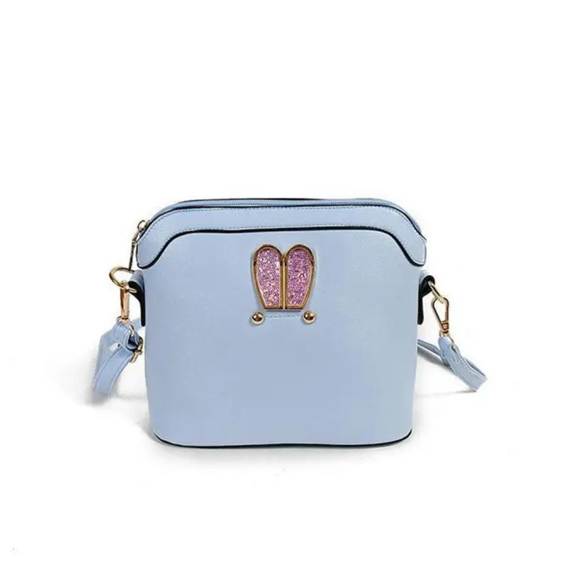 Women Crossbody Bags Girl Rabbit Ears Sweet Cameo Pu Leather Shell Handbag Shoulder Messenger Bag Bolsos Femenina 2