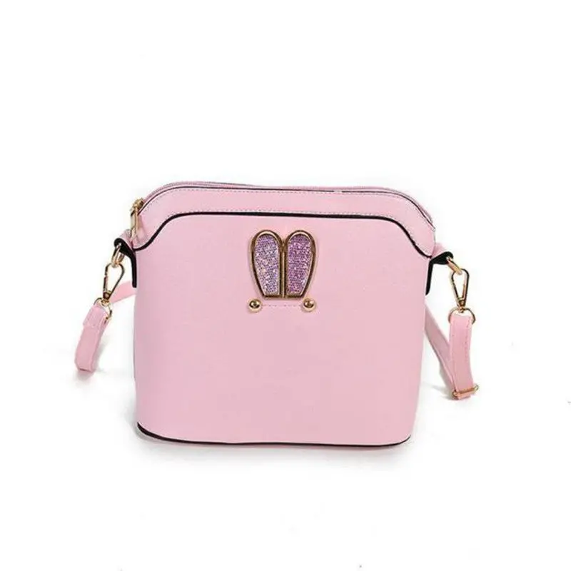 Women Crossbody Bags Girl Rabbit Ears Sweet Cameo Pu Leather Shell Handbag Shoulder Messenger Bag Bolsos Femenina 3