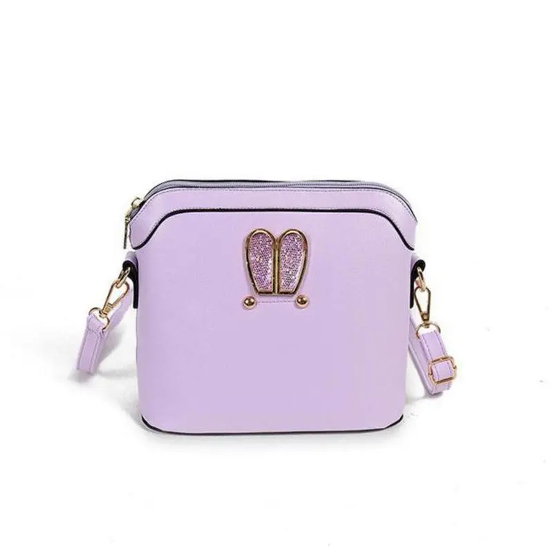 Women Crossbody Bags Girl Rabbit Ears Sweet Cameo Pu Leather Shell Handbag Shoulder Messenger Bag Bolsos Femenina 4